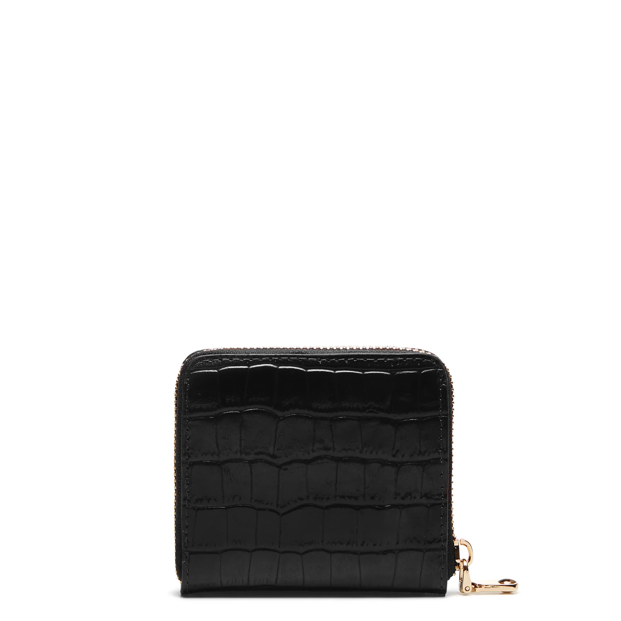 Honoré Jules croco black calfskin leather zipper wallet - Image 4