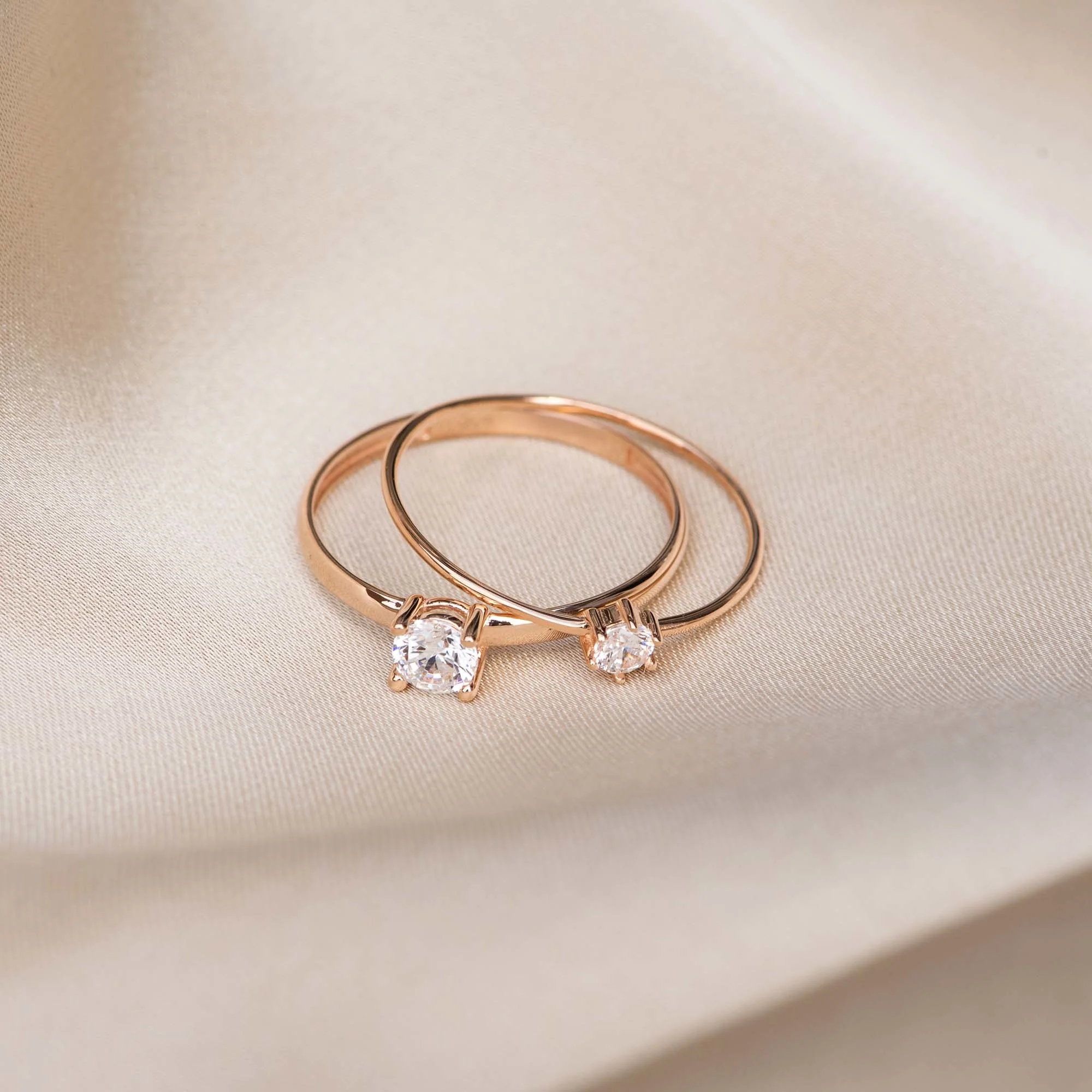 La Concorde Abelle 14 karat rose gold ring with zirconia stone - Image 4