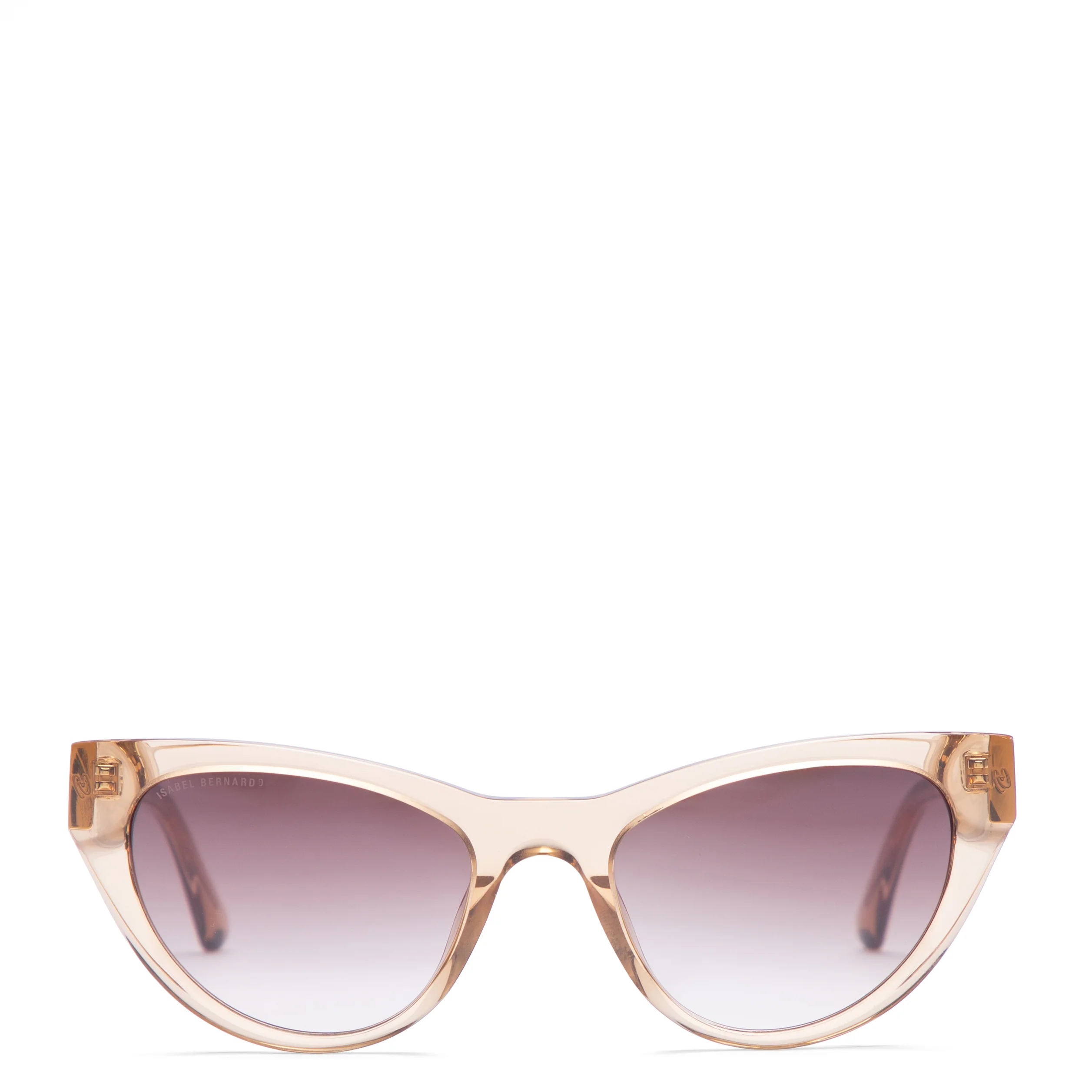 La Villette Lucie transparent cat eye sunglasses with brown lenses - Image 4
