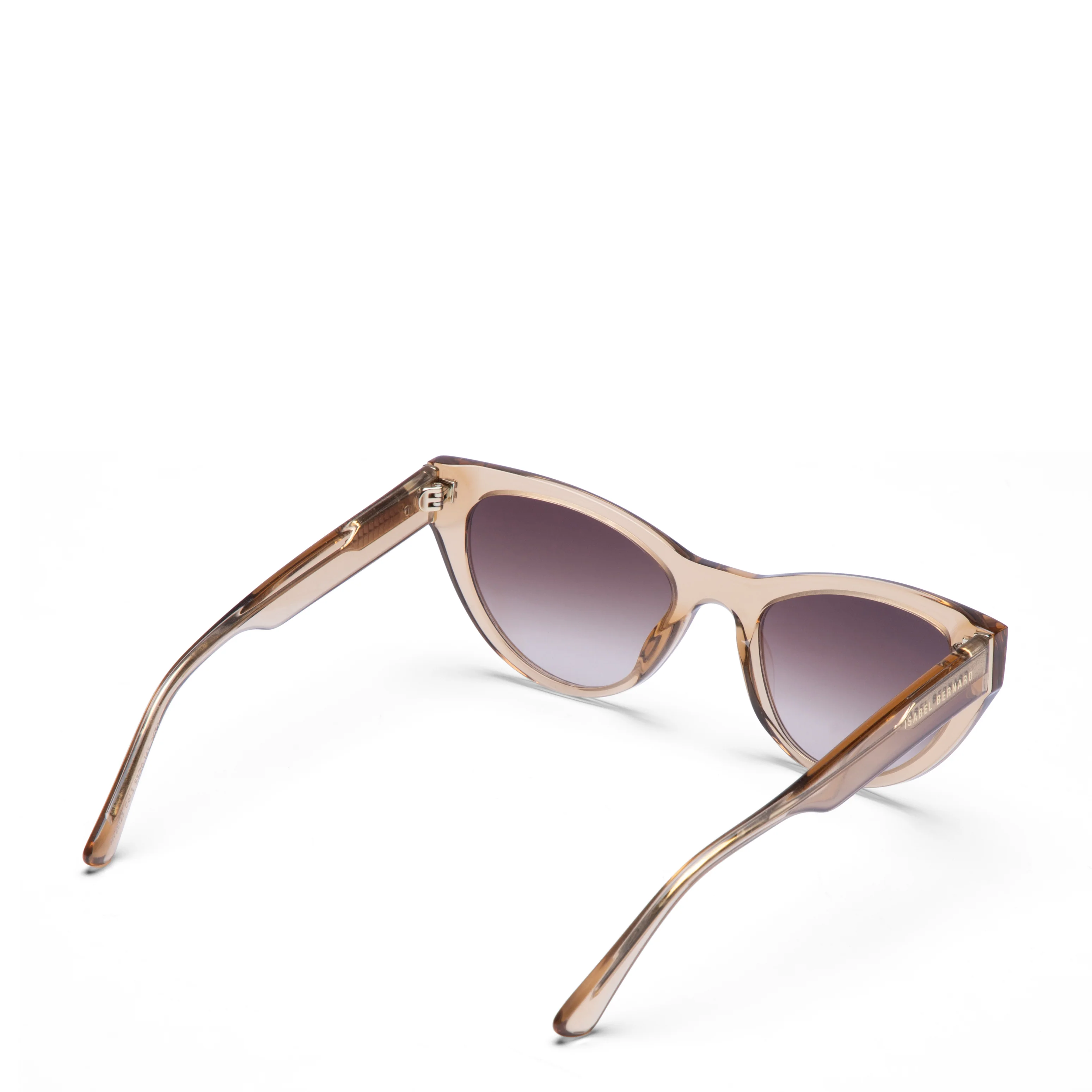 La Villette Lucie transparent cat eye sunglasses with brown lenses - Image 6