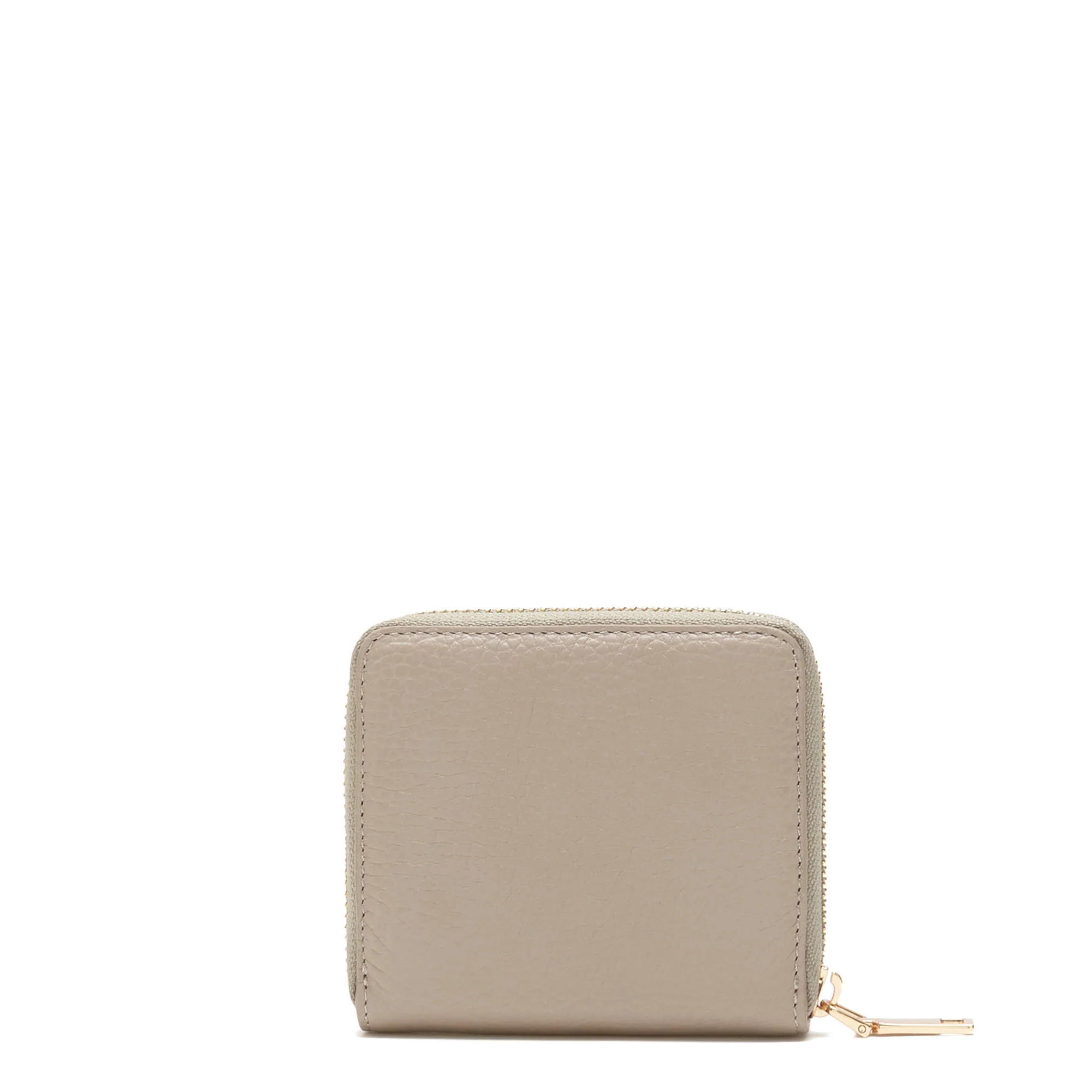 Honoré Jules taupe calfskin leather zipper wallet - Image 5